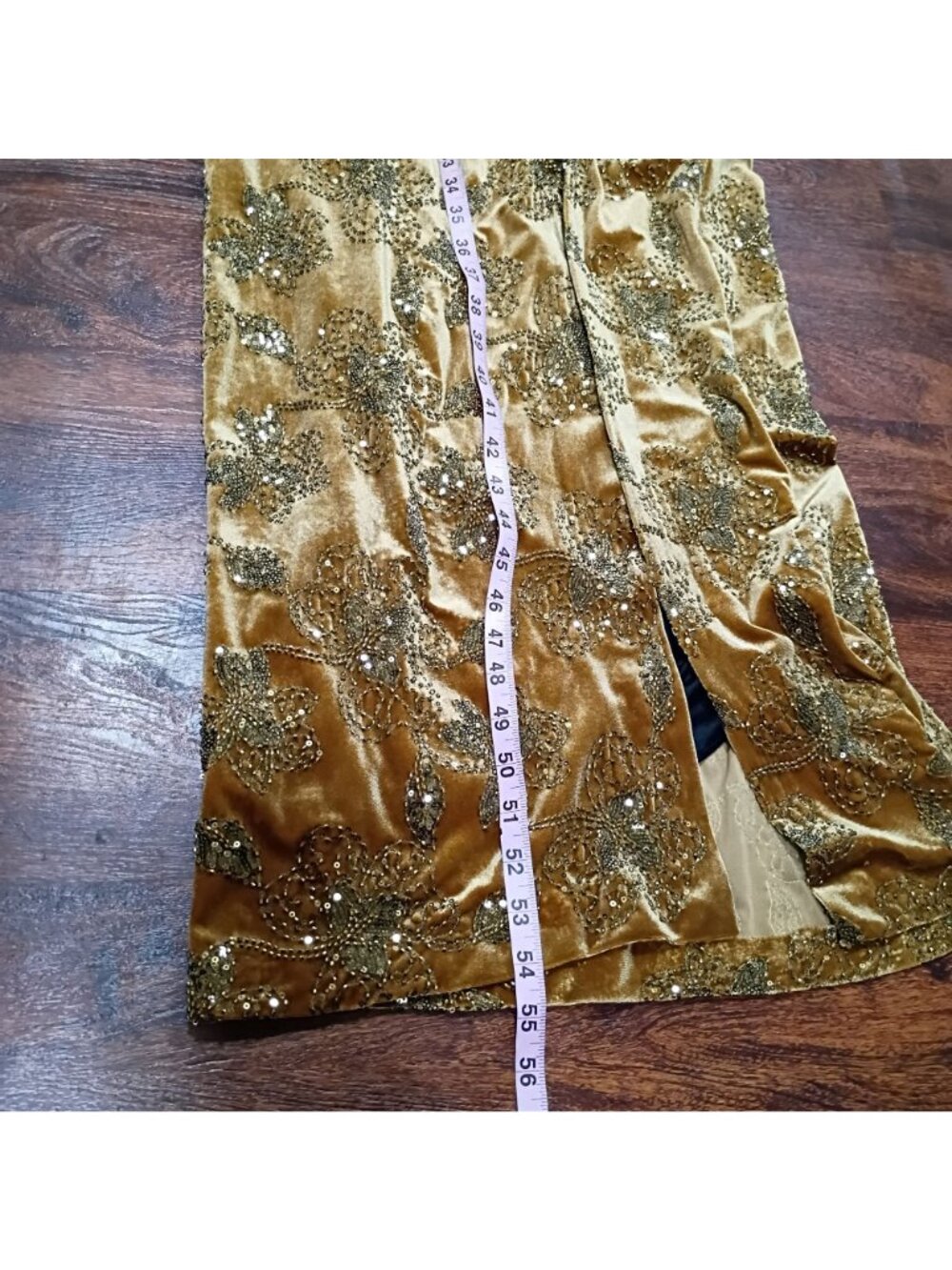 NWT Zara Maxi Dress Women's S Gold All-Over Embellishment Halterback Designers - Picture 14 of 15